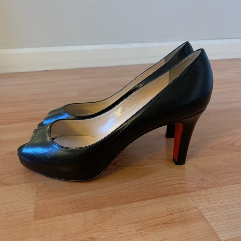 Christian Louboutin Peep Toe Leather Heels